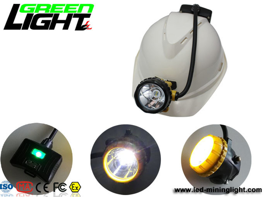 Lampada di cappuccio legata con corde dei minatori principali dei semi di IP68 208lum 15000lux