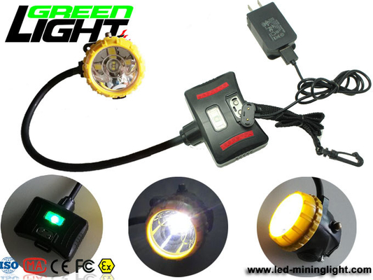 Lampada di cappuccio legata con corde dei minatori principali dei semi di IP68 208lum 15000lux