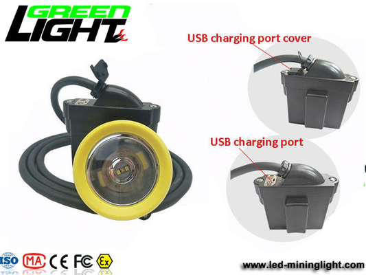 IP68 impermeabile 6.6Ah Lux Underground Miners Helmet Lamp 1000