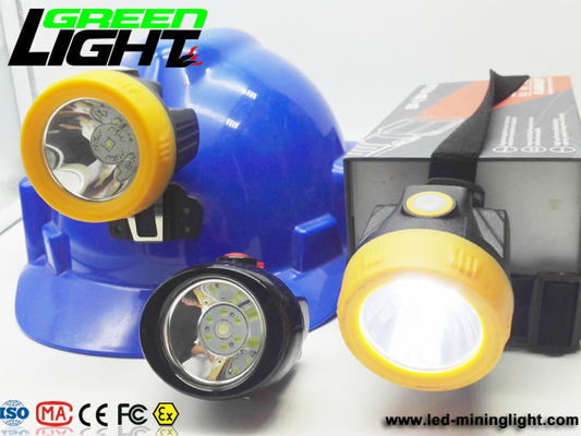 1200 cicli luci del casco di estrazione mineraria di 6000 lux 2.8Ah 110LUM