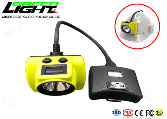 Lampada di cappuccio di estrazione mineraria della batteria 18000lux 2.3W LED dello schermo 6.8Ah di OLED