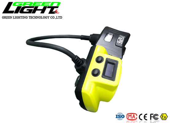 Lampada di cappuccio di estrazione mineraria della batteria 18000lux 2.3W LED dello schermo 6.8Ah di OLED