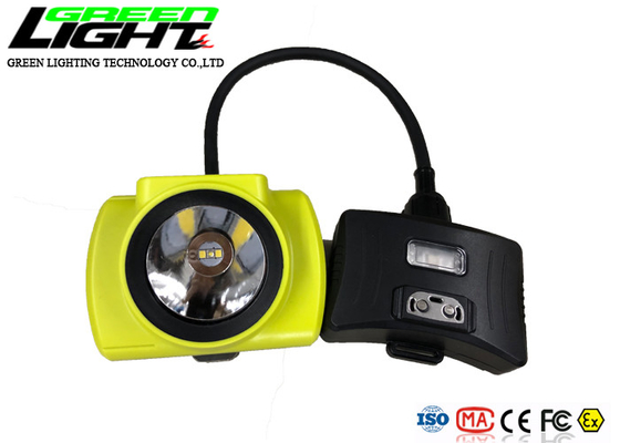 Lampada di cappuccio di estrazione mineraria della batteria 18000lux 2.3W LED dello schermo 6.8Ah di OLED