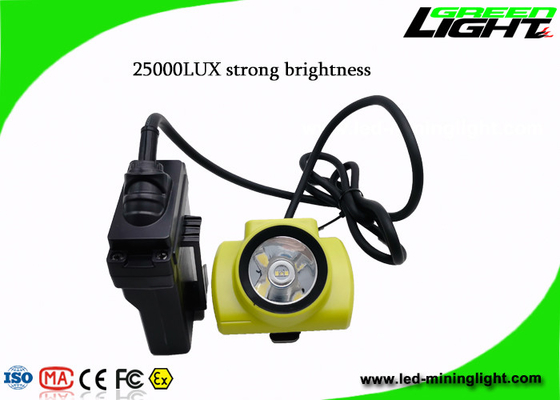 schermo di 4.07W 530lum 25000 LUX Mining Cap Lights With OLED