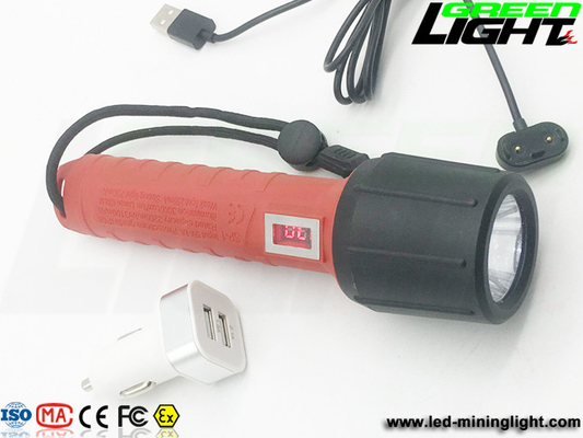 Luce di fiaccole ricaricabile 10W IP68 del caricatore 3000lux 750mA di USB