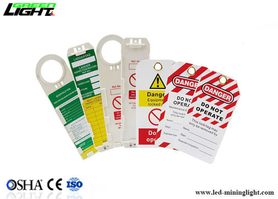 La serrata della sicurezza del PVC l'OSHA di logo dell'OEM etichetta il colore su misura