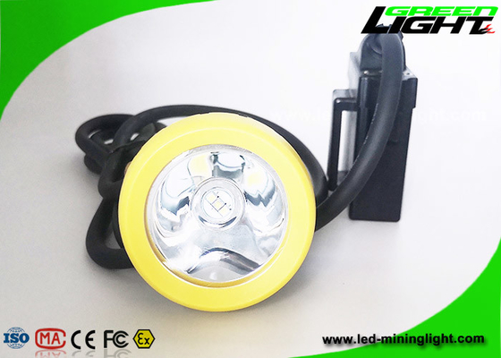 lampada di cappuccio estraente legata con corde della lampada di cappuccio dei minatori delle miniere di carbone di 10000lux 450mA 7.8Ah