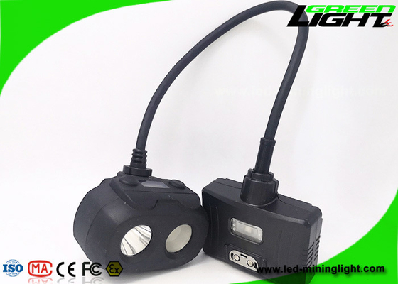 fascio doppio USB della lampada di cappuccio dei minatori dello schermo LED di 334lum OLED che fa pagare 10.4Ah