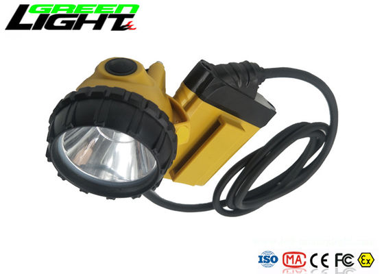 lampade di cappuccio legate con corde di 10.4Ah 25000lux LED 800mA 3W per estrazione del carbone