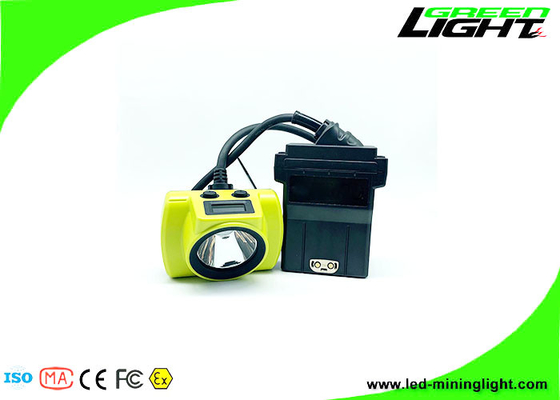 OLED 13.6Ah Lampada da miniera a LED ricaricabile 25000 Lux Luce del cappuccio del minatore di carbone 18 ore di lavoro lungo