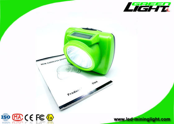 Lampada frontale da minatore portatile 13000 Lux Cree con display OLED SOS 232lum Clip regolabile in acciaio inossidabile