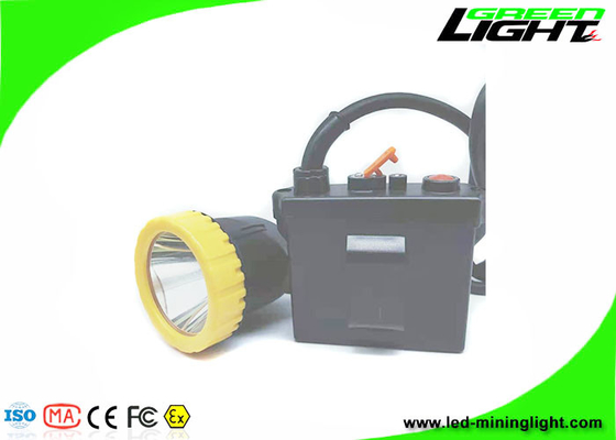 faro carboniero sotterraneo del casco del PC 5w 11.2Ah dell'ABS delle luci 650lum