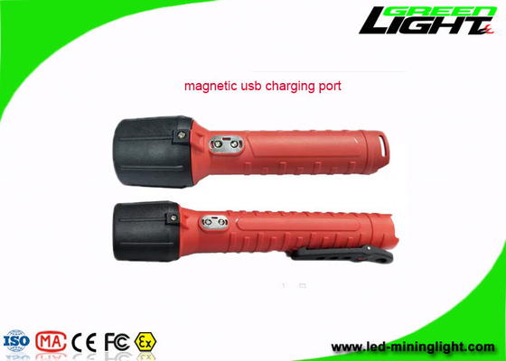1300Lum LED Torcia Torcia USB Ricaricabile Schermo Digitale IP68 Torcia Led Anti Esplosiva per Esterno