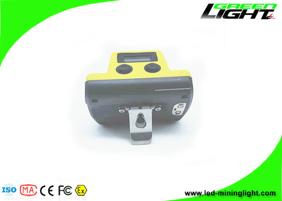 Schermo OLED 18000 Lux LED Tappo da miniera Luci a prova di esplosione 6.8Ah Faro ricaricabile senza fili per minatori