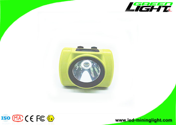 Schermo OLED 18000 Lux LED Tappo da miniera Luci a prova di esplosione 6.8Ah Faro ricaricabile senza fili per minatori
