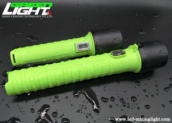 Minatore principale ricaricabile impermeabile Security Green Color 12000LUX della torcia elettrica