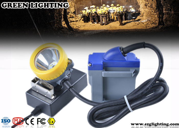 Luci per i caschi, luci dei minatori di 15000 lux LED del casco di sicurezza del cavo 6600mAH 