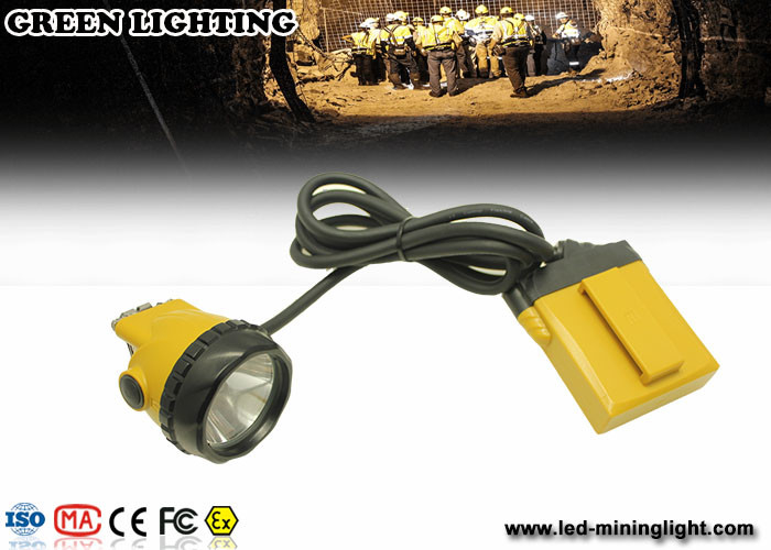 Illuminazione legata con corde dei livelli della lampada di cappuccio dei minatori di estrazione mineraria gialla di KL12LM 25000lux 4 con ah la batteria 12