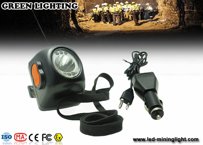 234g lampade di cappuccio senza cordone leggere di sicurezza nelle miniere di Digital di estrazione mineraria del nero 8000lux LED