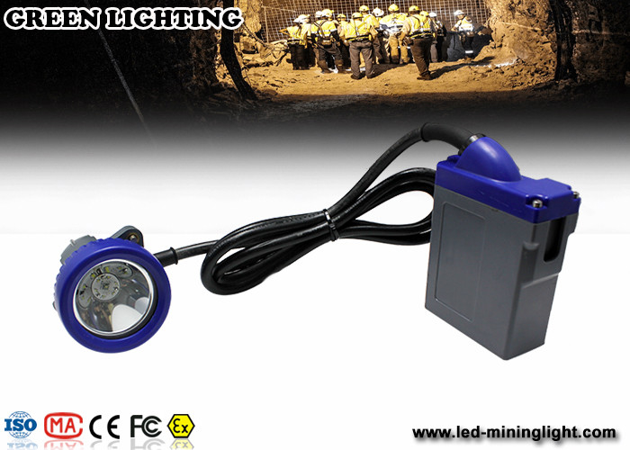 forte LED luce di estrazione mineraria di 4000lux, faro di estrazione mineraria di emergenza con 6.6Ah 3.7V Li Ion Battery