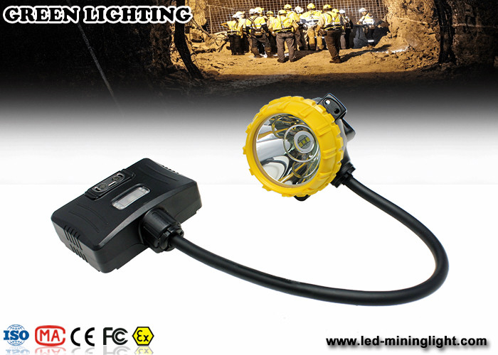 lampada montata casco semi- ricaricabile del cavo del faro di 3.7V 450mA LED