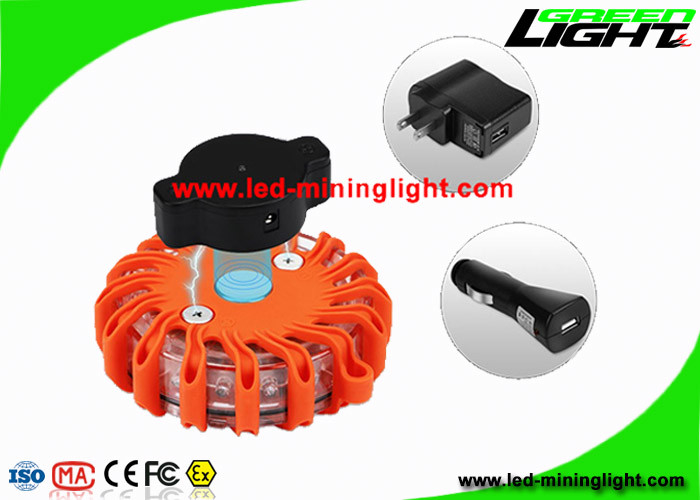 Lampeggiante arancio magnetico della strada dei chiarori di sicurezza del LED per avvertimento di emergenza del bordo della strada