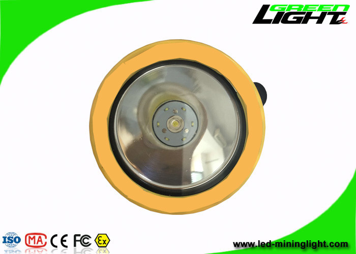 Peso giallo/nero del casco per minatore Light2.2Ah 3.7V 191g per l'emergenza sotterranea