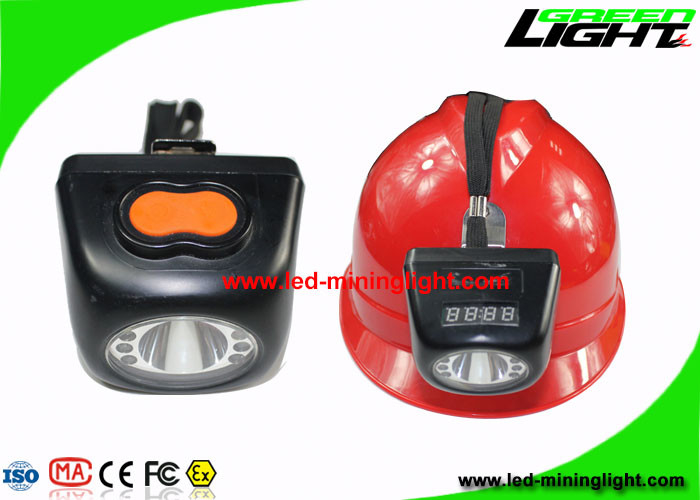 Le luci estraenti senza cordone di colore nero, minatori ricoprono la lampada con lo schermo LCD della luce abbagliante