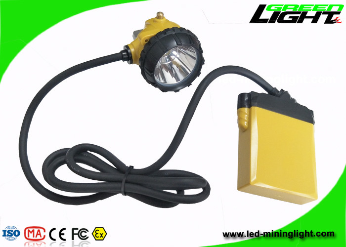 Ore di orario di lavoro di luminosità 13 - 15 della lampada di cappuccio dei minatori della batteria 10.4Ah 25000lux