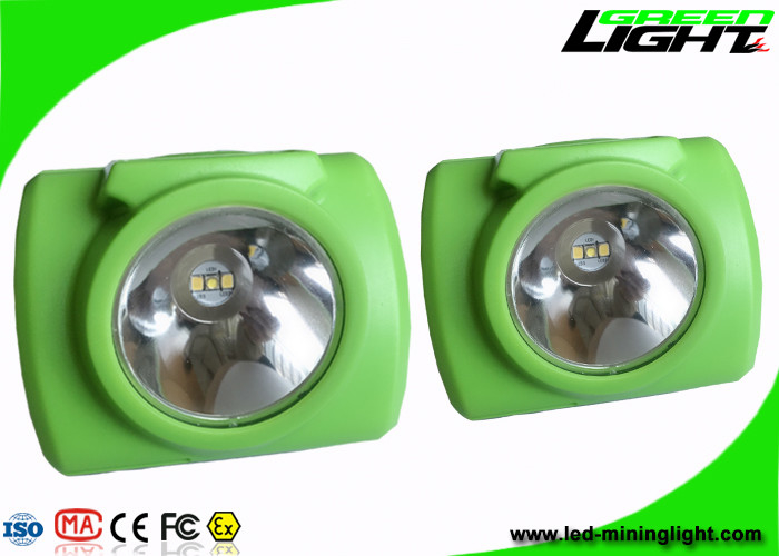 Colore verde protetto contro le esplosioni 3.7V dei minatori di sicurezza ricaricabile senza cordone del faro