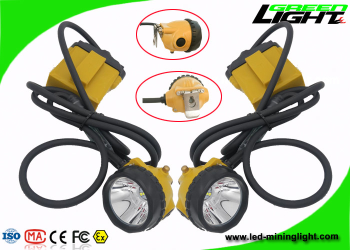 Luci estraenti ricaricabili del casco LED della prova 25000lux dell'acqua IP68 con capacità 10.4Ah