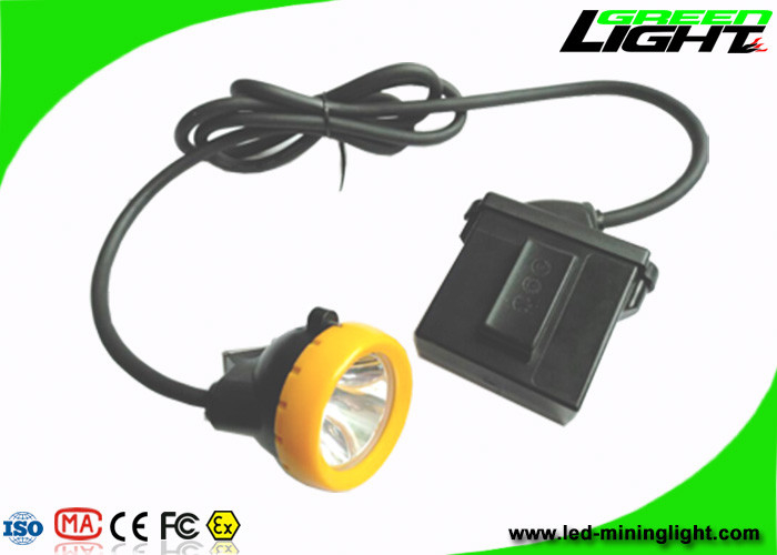 Lampada di cappuccio dei minatori di sicurezza 7.8Ah Li - Ion Battery 10000 Lux High Beam Corded Type