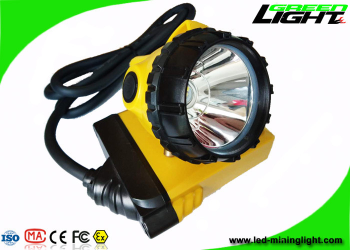 Luminosità legata con corde della lampada di cappuccio dei minatori di sicurezza sul lavoro alta 25000lux SOS 10.4Ah GL12-A
