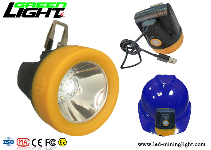 Luci senza cordone del casco di estrazione mineraria del Se, lampada di cappuccio dei minatori principali Li-Ion With Battery Charger