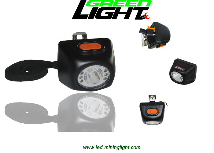 Luminosità di piccola dimensione della lampada di cappuccio dei minatori del LED 8000LUX 221lum con lo schermo di Digital