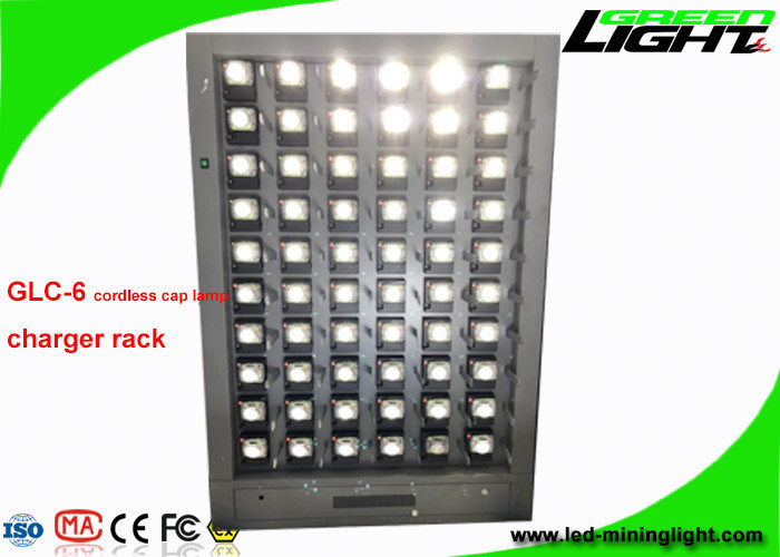 GLC-6 stazione di carico senza cordone 110V-240V della lampada di cappuccio dei minatori delle singole unità LED del lato 60