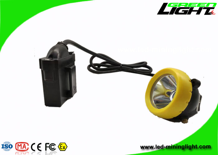 Batteria d'accensione industriale della lampada di cappuccio dei minatori del LED 10000lux 7.8Ah con il cappuccio del bottone del silicio