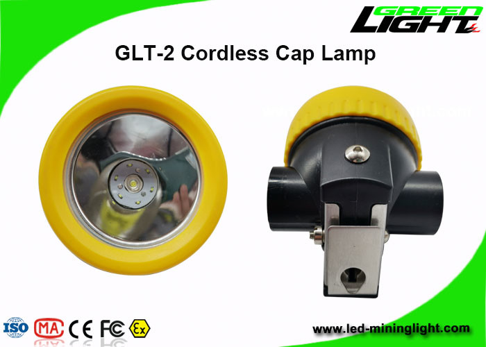 Le lampade di cappuccio senza cordone di estrazione mineraria della testa della sicurezza hanno condotto la capacità della batteria della luce 2.2ah del casco