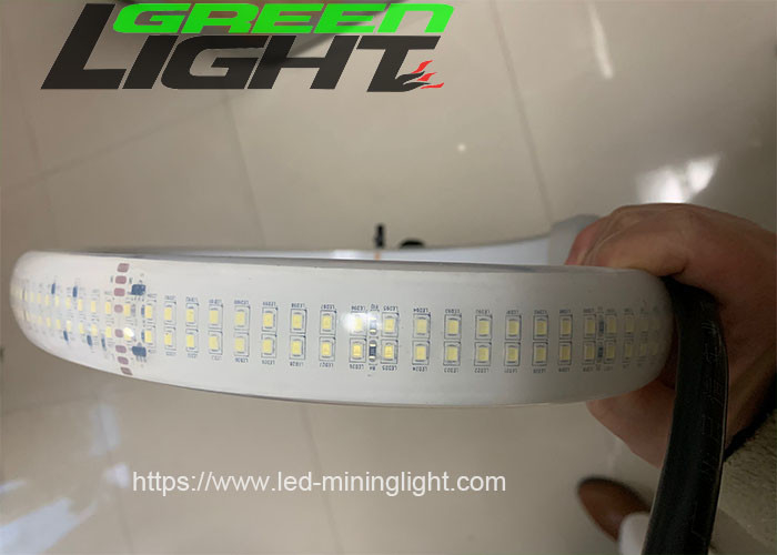 il silicone 2230lum/m ha condotto la doppia fila DC36V/AC110V/220V SMD5050 30W/M della luce di striscia colore bianco