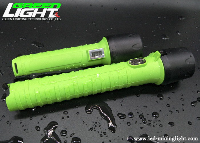 Minatore principale ricaricabile impermeabile Security Green Color 12000LUX della torcia elettrica