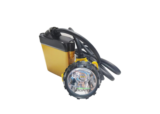 Lampada frontale da miniera di carbone sotterranea da 25000 Lux, ricaricabile, a LED, per minatore, 10,4 Ah, con caricabatterie