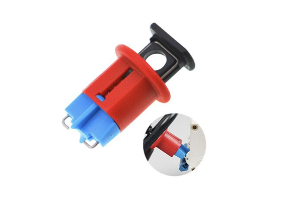 Blocco di sicurezza per interruttori automatici miniaturizzati in nylon PA, blocco di sicurezza elettrico standard con perno