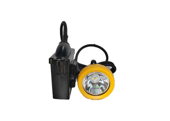 Batteria ricaricabile agli ioni di litio LED 7800 mAh, faro da minatore impermeabile super luminoso 216 lumen, luci per cappello da miniera antideflagrazione per miniera sotterranea